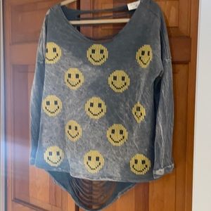 Vintage Havana sweatshirt with smiley faces